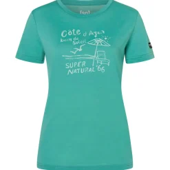 super.natural Alltagsbekleidung|Shirts, Hemden & Longsleeves-- Women's Cote D'Azur Tee - Merinoshirt