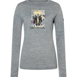 super.natural Wanderbekleidung|Shirts, Hemden & Longsleeves-- Women's Crazy Mouse L/S - Merinoshirt
