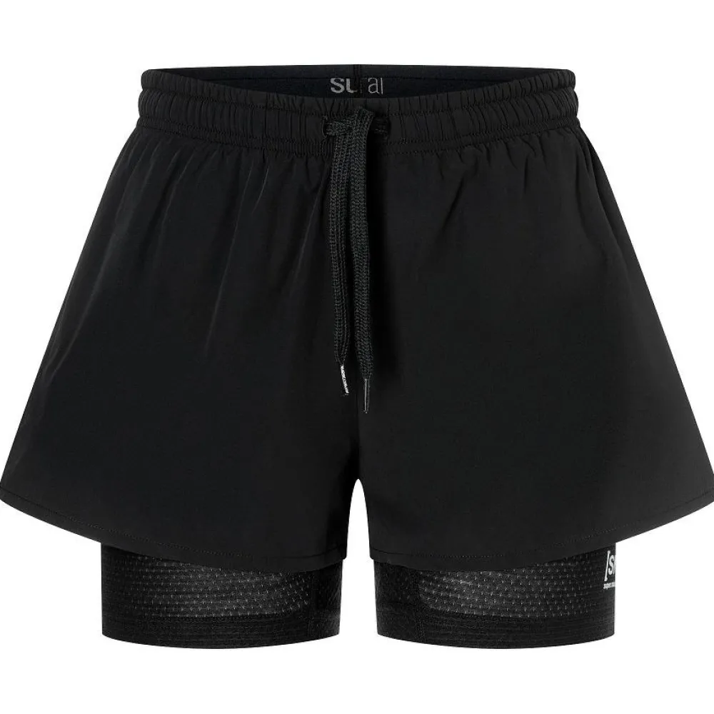 - Woen' Doube ayer hort - hort < super.natural Discount