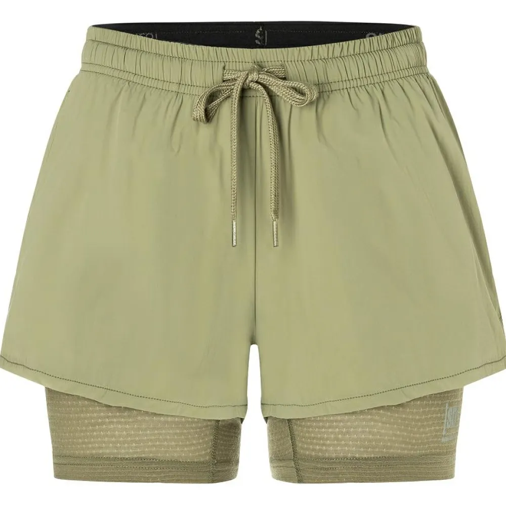 - Woen' Doube ayer hort - hort < super.natural Discount