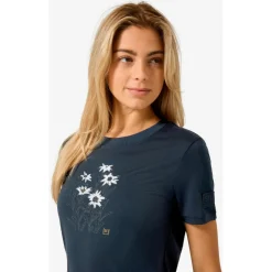 super.natural Wanderbekleidung|T-Shirts-- Women's Edelweiss Bio Jersey Tee - Merinoshirt