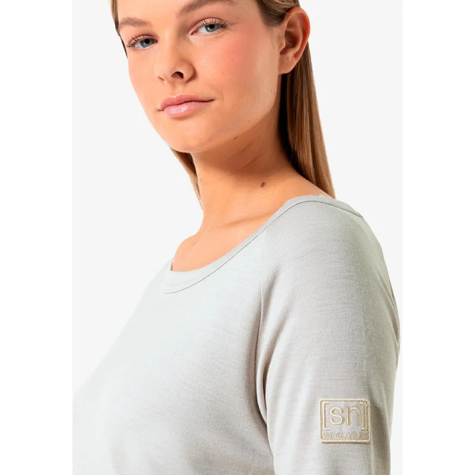 super.natural Alltagsbekleidung|Shirts, Hemden & Longsleeves-- Women's Everyday Bio Crew - Merinopullover Blueberry