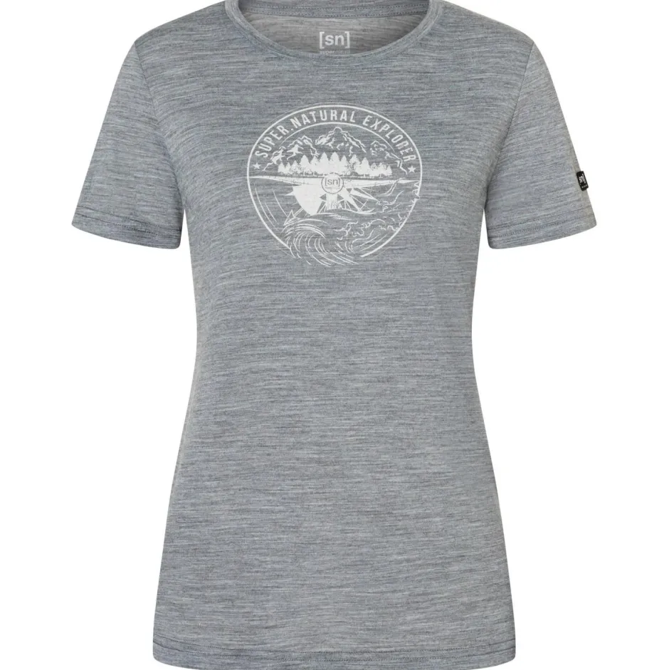 super.natural Alltagsbekleidung|Shirts, Hemden & Longsleeves-- Women's Exploring Tee - Merinoshirt