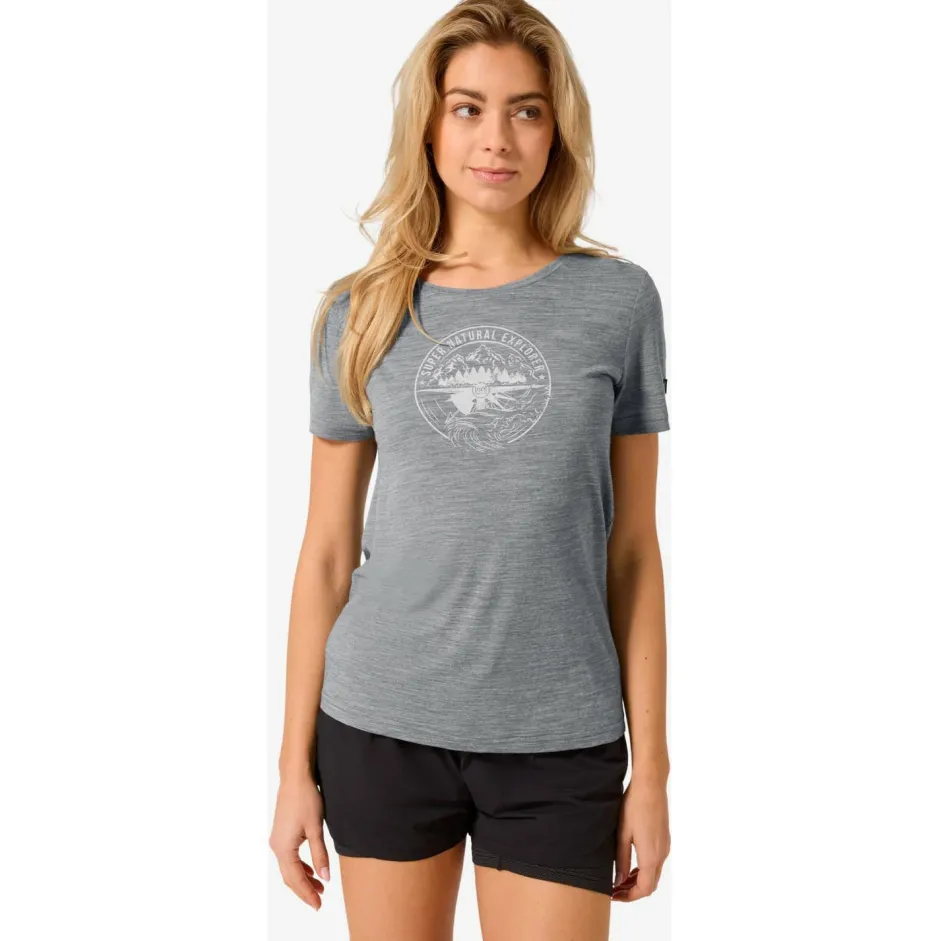 super.natural Alltagsbekleidung|Shirts, Hemden & Longsleeves-- Women's Exploring Tee - Merinoshirt