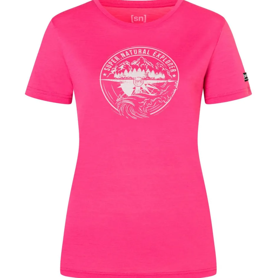 super.natural Alltagsbekleidung|Shirts, Hemden & Longsleeves-- Women's Exploring Tee - Merinoshirt