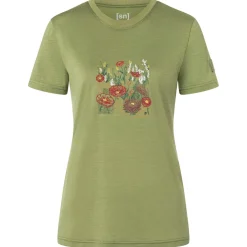 super.natural - Women's Flower Field Bio Jersey Tee - Merinoshirt Outlet