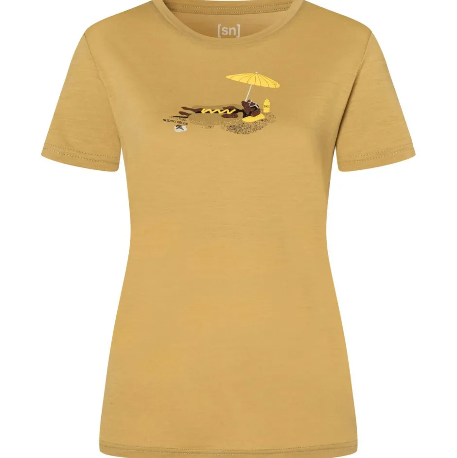 super.natural Alltagsbekleidung|Shirts, Hemden & Longsleeves-- Women's Hot Dog Tee - Merinoshirt