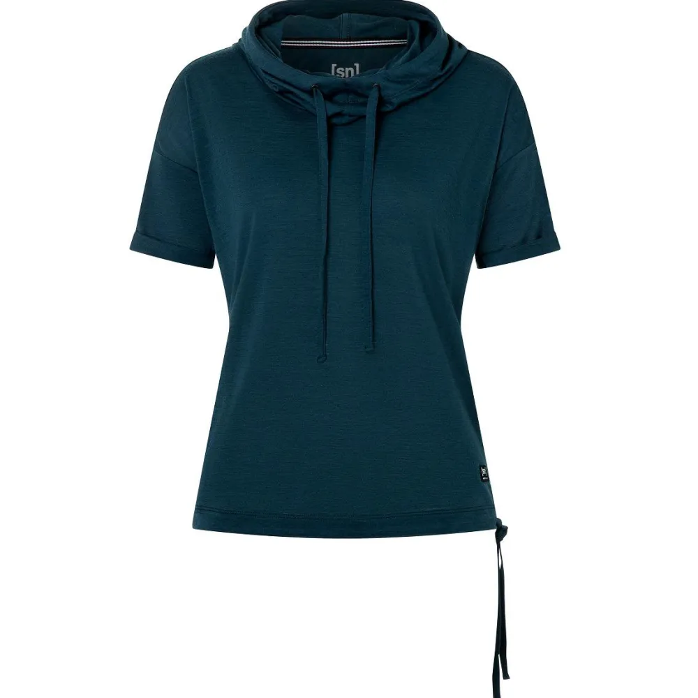 super.natural - Women's JustShort Hoodie - Merinoshirt Hot