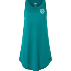 super.natural Alltagsbekleidung-- Women's Little Heartwood Dress - Kleid Pacific / White Stone