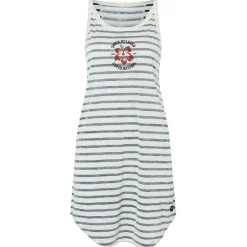 super.natural Alltagsbekleidung-- Women's Relax Hibiskus Stripe Dress - Kleid Stripe / Smile / Salute