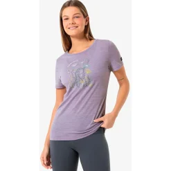 super.natural - Women's Rock Flowers Tee - Merinoshirt New