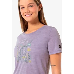 super.natural - Women's Rock Flowers Tee - Merinoshirt New