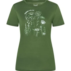 super.natural - Women's Rock Flowers Tee - Merinoshirt New