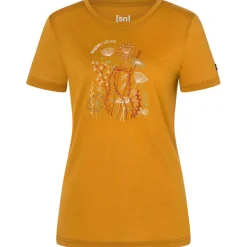 super.natural - Women's Rock Flowers Tee - Merinoshirt New