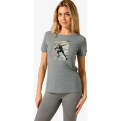 super.natural - Women's Running Art Tee - Merinoshirt Hot