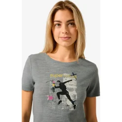 super.natural - Women's Running Art Tee - Merinoshirt Hot