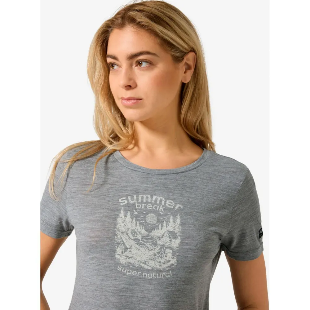 super.natural - Women's Summer Break Tee - Merinoshirt