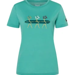 super.natural - Woen' urfing Fower Tee - erinohirt