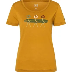 super.natural - Woen' urfing Fower Tee - erinohirt