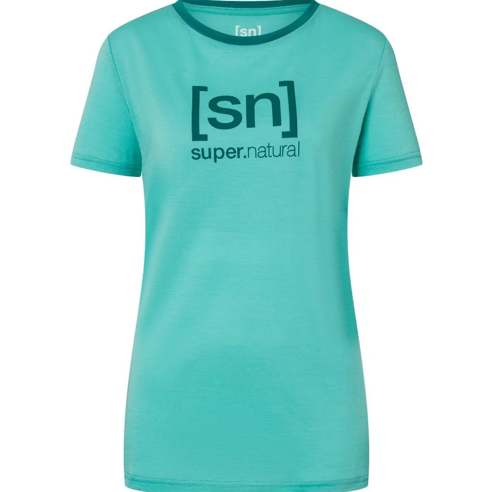 - Woen' The Eentia ogo Tee - erinohirt < super.natural New
