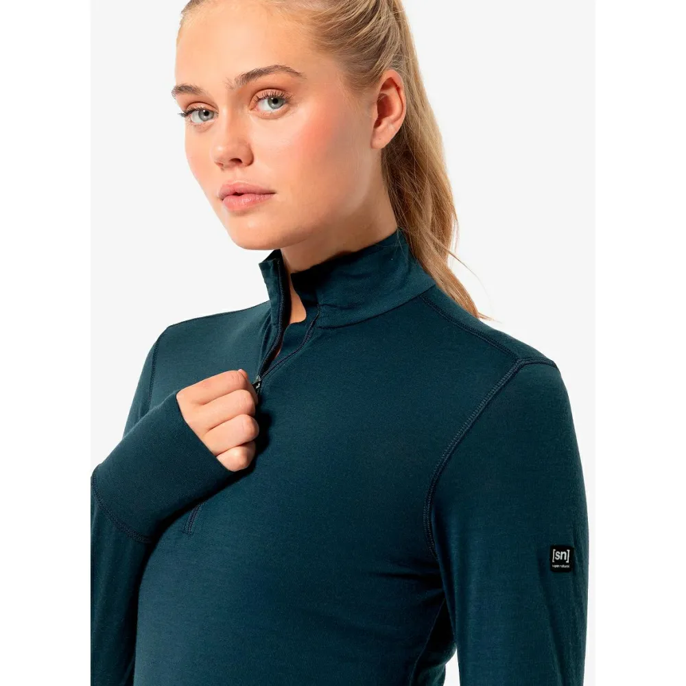 - Woen' Tundra 175 Quarter Zip - ongeeve < super.natural