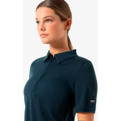 super.natural - Women's Zip Polo - Merinoshirt Discount