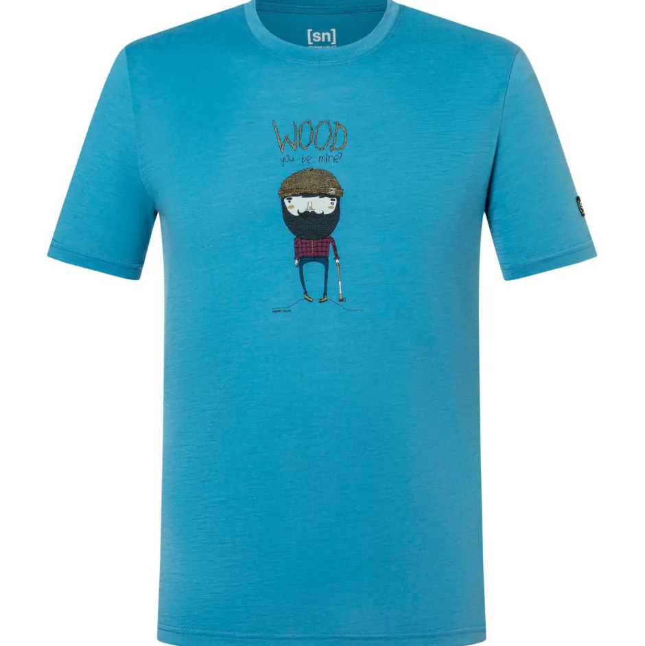 super.natural Wanderbekleidung|Merinounterwäsche-- Wood Crafti Tee - Merinoshirt