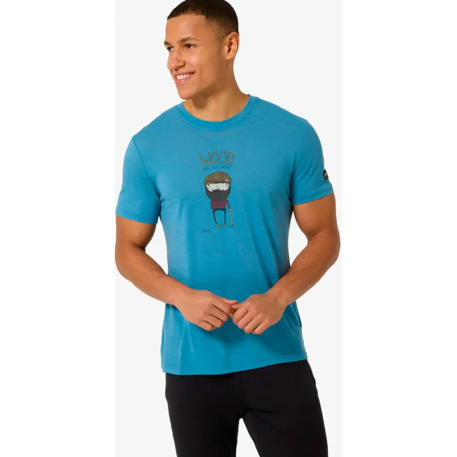super.natural Wanderbekleidung|Merinounterwäsche-- Wood Crafti Tee - Merinoshirt
