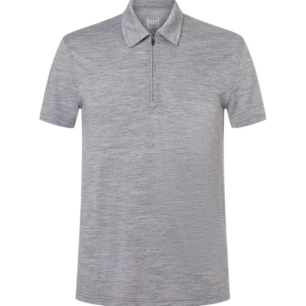 super.natural - Zip Polo - Merinoshirt New