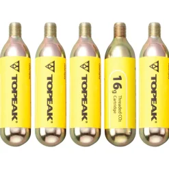 Topeak - CO2 Kartuschen mit Gewinde (5er Set) - CO2-Pumpe Outlet