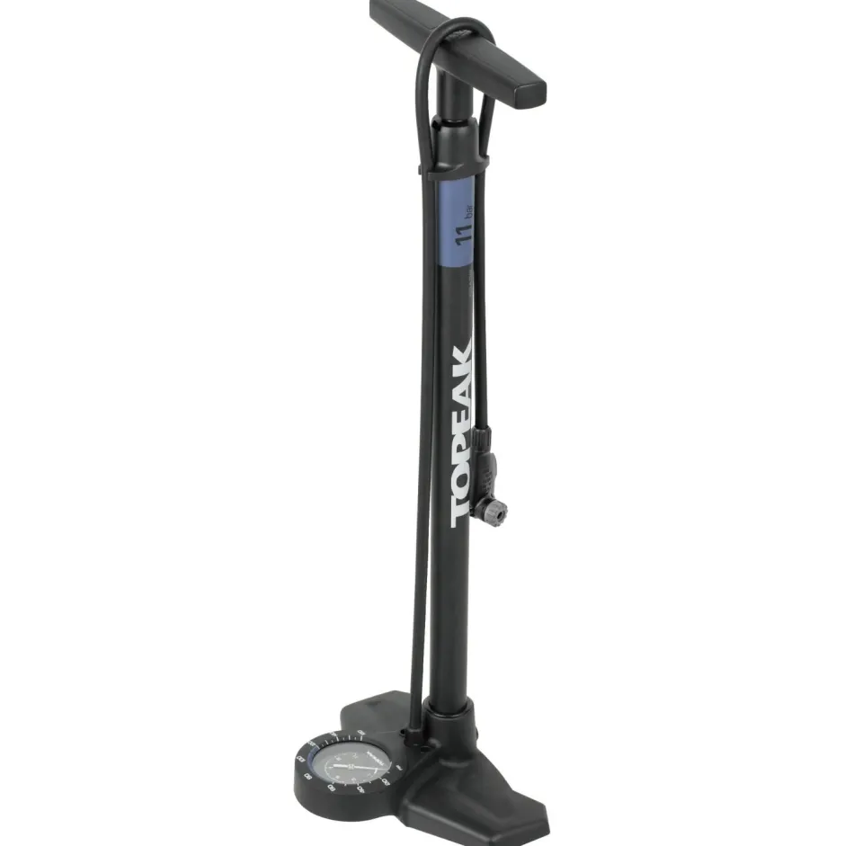 Topeak Fahrradzubehör|Fahrradpumpen-- JoeBlow Roadie EX mit TwinHead - Standpumpe Black / Blue
