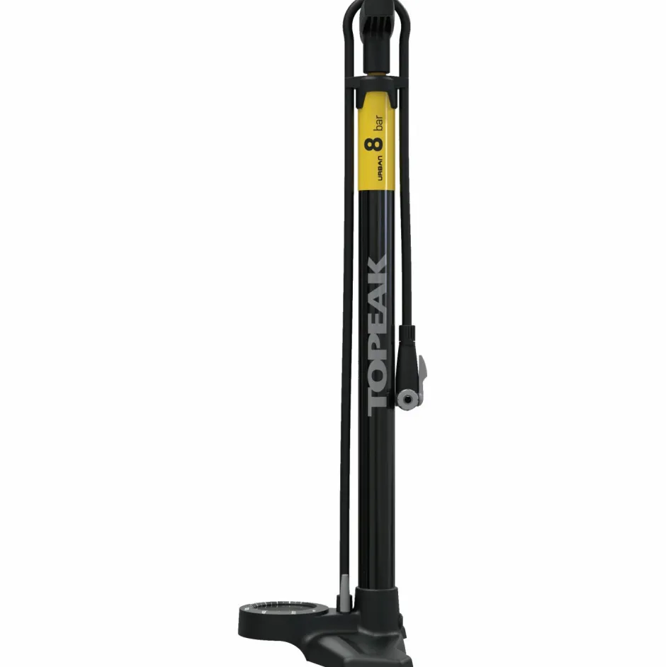 Topeak Fahrradzubehör|Fahrradpumpen-- JoeBlow Urban EX mit TwinHead - Standpumpe Black / Yellow