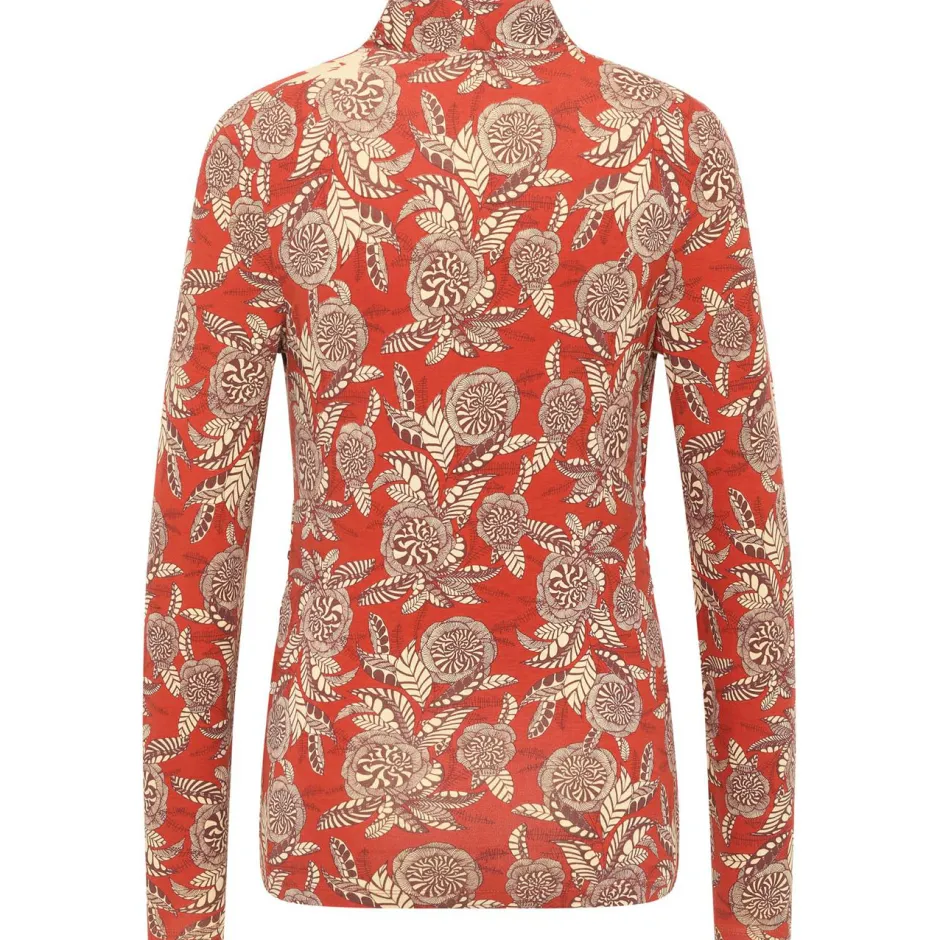 Tranquillo - Woen' Feinine EcoVero-hirt V-Neck - ongeeve
