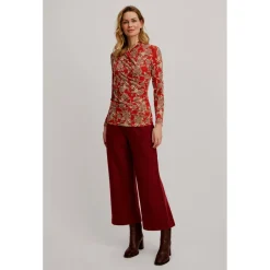 Tranquillo - Woen' Feinine EcoVero-hirt V-Neck - ongeeve