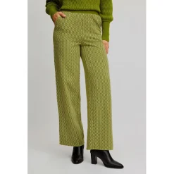Tranquillo Hosen|Alltagsbekleidung-- Women's Gestrickte Hose im Retro-Look - Freizeithose Seaweed