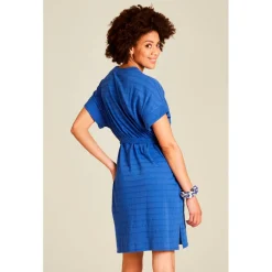 Tranquillo Alltagsbekleidung-- Women's Minikleid aus Ajour-Jersey - Kleid