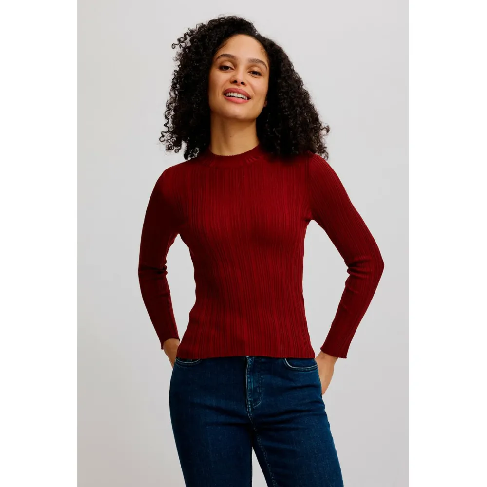 - Woen' eidige EcoVero-hirt Round Neck - ongeeve < Tranquillo Clearance