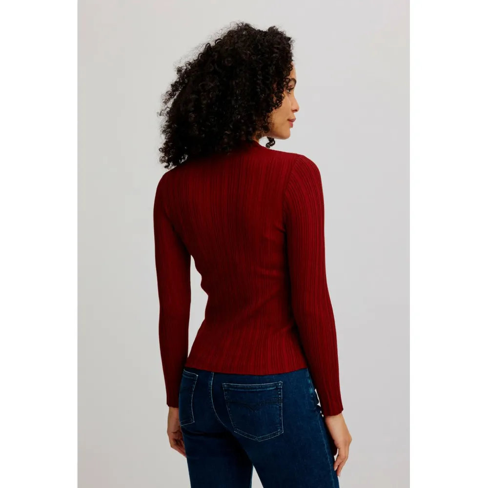 - Woen' eidige EcoVero-hirt Round Neck - ongeeve < Tranquillo Clearance