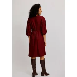 Tranquillo - Women's Tailliertes Kleid aus EcoVero Viskose - Kleid