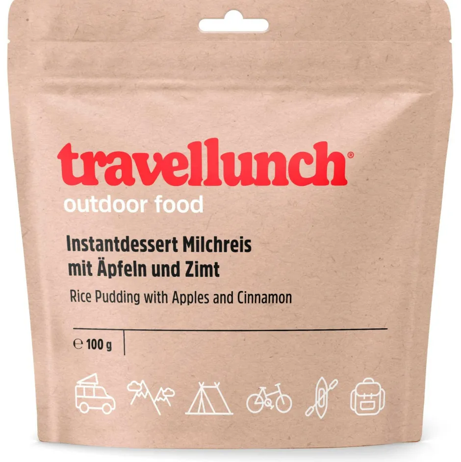 Travellunch Trekkingausrüstung|Outdoor Lebensmittel-- Milchreis mit Apfel und Zimt