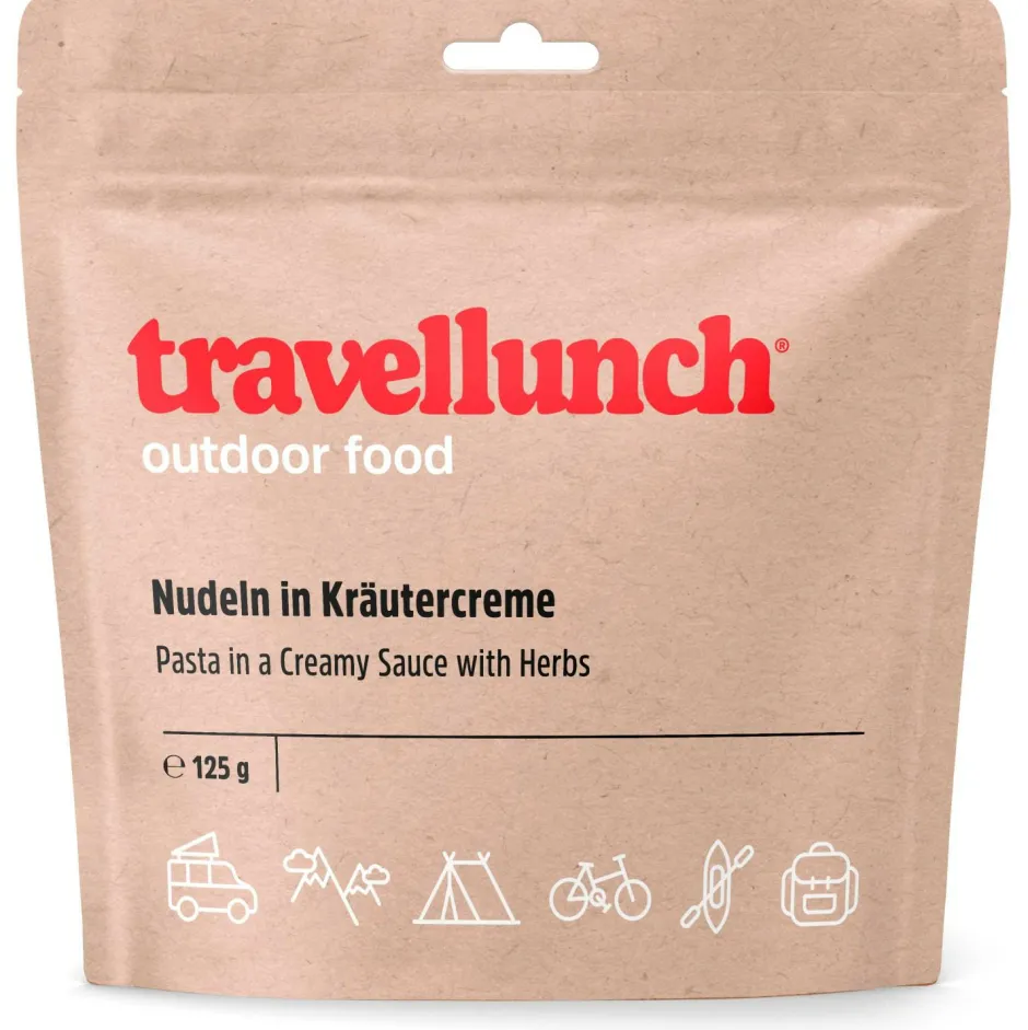 Travellunch Trekkingausrüstung|Outdoor Lebensmittel-- Nudeln in Kräutersauce - vegetarisch