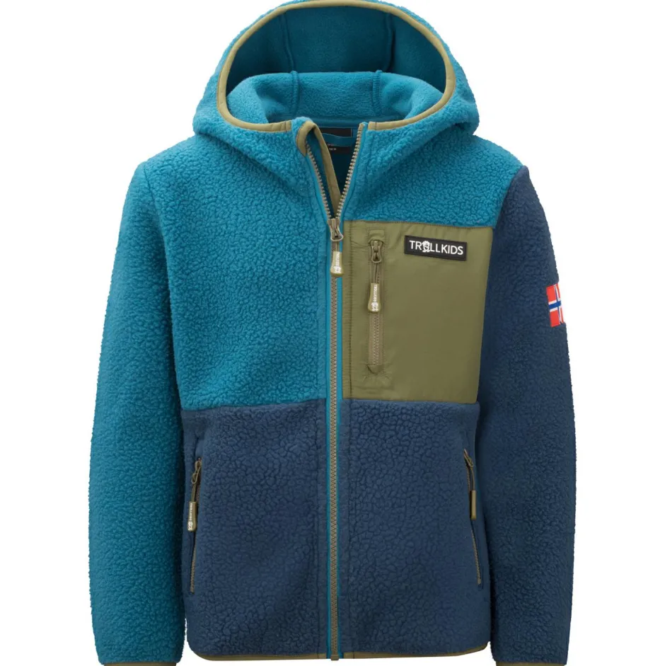 Trollkids Trekkingbekleidung|Freizeitjacken-- Kid's Aurlandsfjord Jacket - Fleecejacke