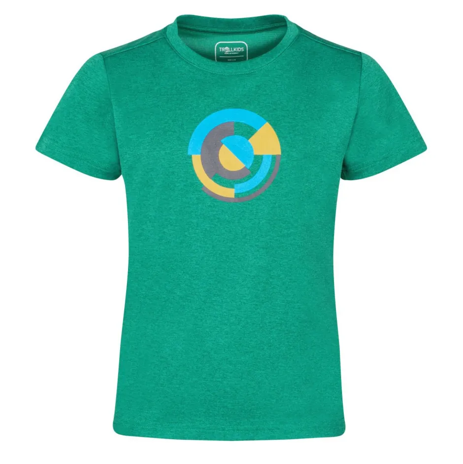 Trollkids Wanderbekleidung|T-Shirts-- Kid's Sognefjord T-Shirt - Funktionsshirt