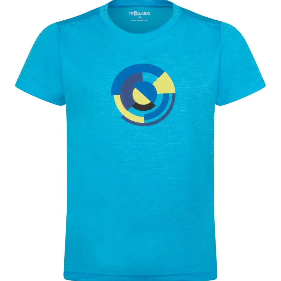 Trollkids Wanderbekleidung|T-Shirts-- Kid's Sognefjord T-Shirt - Funktionsshirt