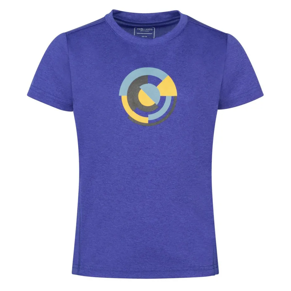 Trollkids Wanderbekleidung|T-Shirts-- Kid's Sognefjord T-Shirt - Funktionsshirt