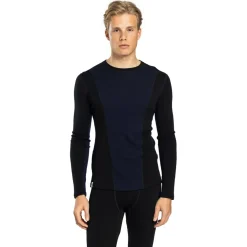 Ulvang - Peak Map Crew Baselayer - Merinounterwäsche Black / Navy Blue