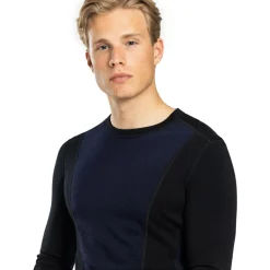 Ulvang - Peak Map Crew Baselayer - Merinounterwäsche Black / Navy Blue