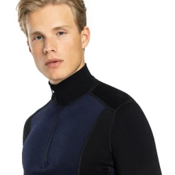 Ulvang Skibekleidung|Merinounterwäsche-- Peak Map Half Zip Baselayer - Merinounterwäsche Black / Navy Blue
