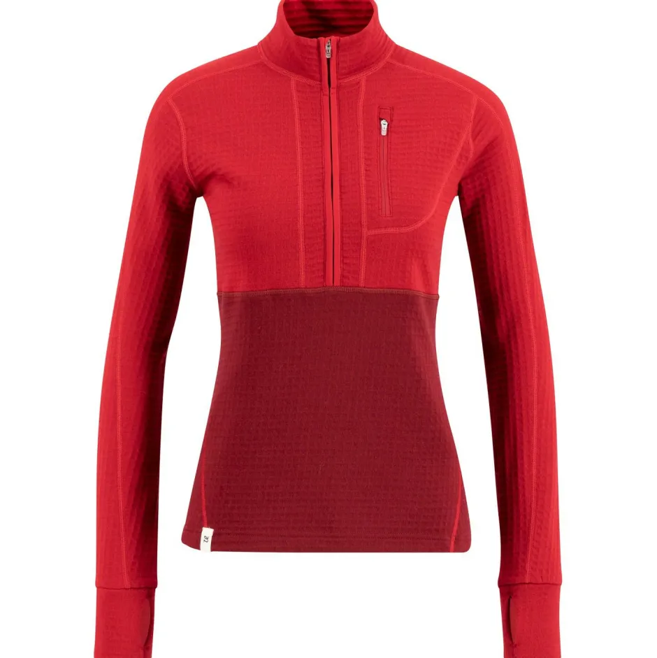 Ulvang Jacken|Wanderbekleidung-- Women's Peak Field Half Zip Midlayer - Fleecepullover Biking Red / Chilli Pepper