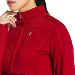 Ulvang Jacken|Wanderbekleidung-- Women's Peak Field Half Zip Midlayer - Fleecepullover Biking Red / Chilli Pepper